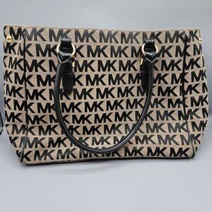 Michael Kors Large Monogram Logo Tote  EUC